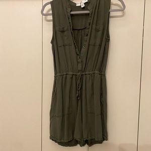 forest green romper